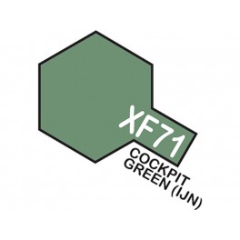 Matiniai kokpito žali dažai "XF71"