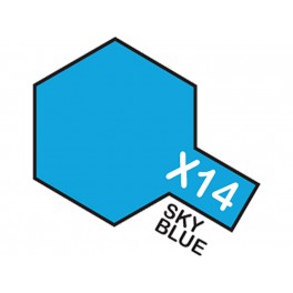 Blizgūs žydri dažai "X14" (dangaus mėlynumo)