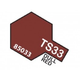 Dažai stendiniams modeliams "TS-33" bortų raudoni