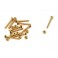 Brass screws with nuts M2x14mm