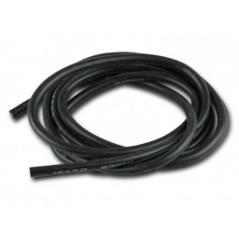 Silikoninis juodas laidas 0,11 mm² 27AWG