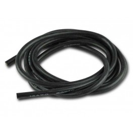 Silicon wire 0,25 mm² black