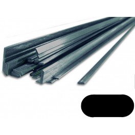 Carbon fibre rectangle profile 15x3x1000mm