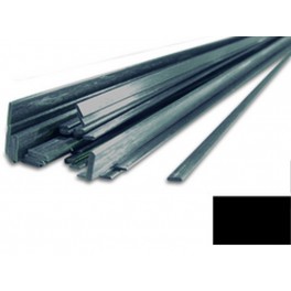 Carbon fibre rectangle profile 7x1,2x1000mm