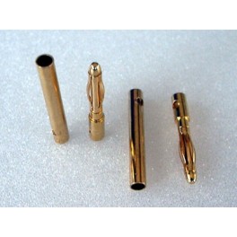 Gold-plated connectors 2mm