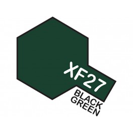 Matiniai juodai žali dažai "XF27"