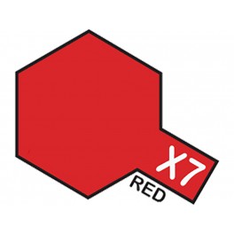 Blizgūs raudoni dažai "X7"