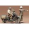 Amerikiečių karo policija su motociklu