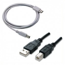 USB kabelis su A/B jungtimis