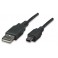 USB kabelis su mini jungtimi