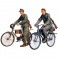 German soldiers with bicycles